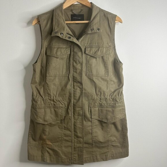 Banana Republic Jackets & Blazers - Banana Republic Vest Womens M Olive Green Utility Zip Pockets Military Outdoor